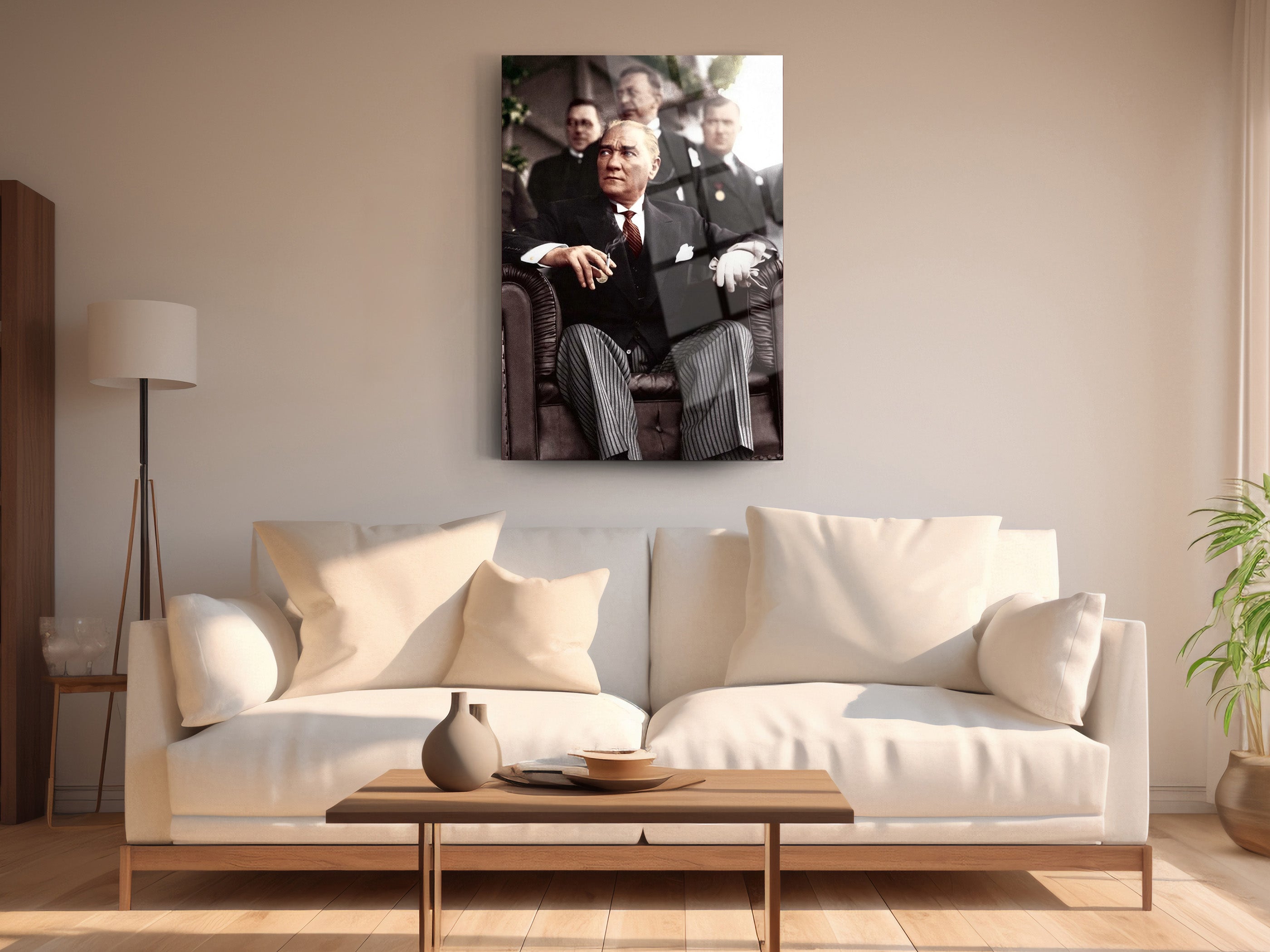 Atatürk Cam Tablo 130