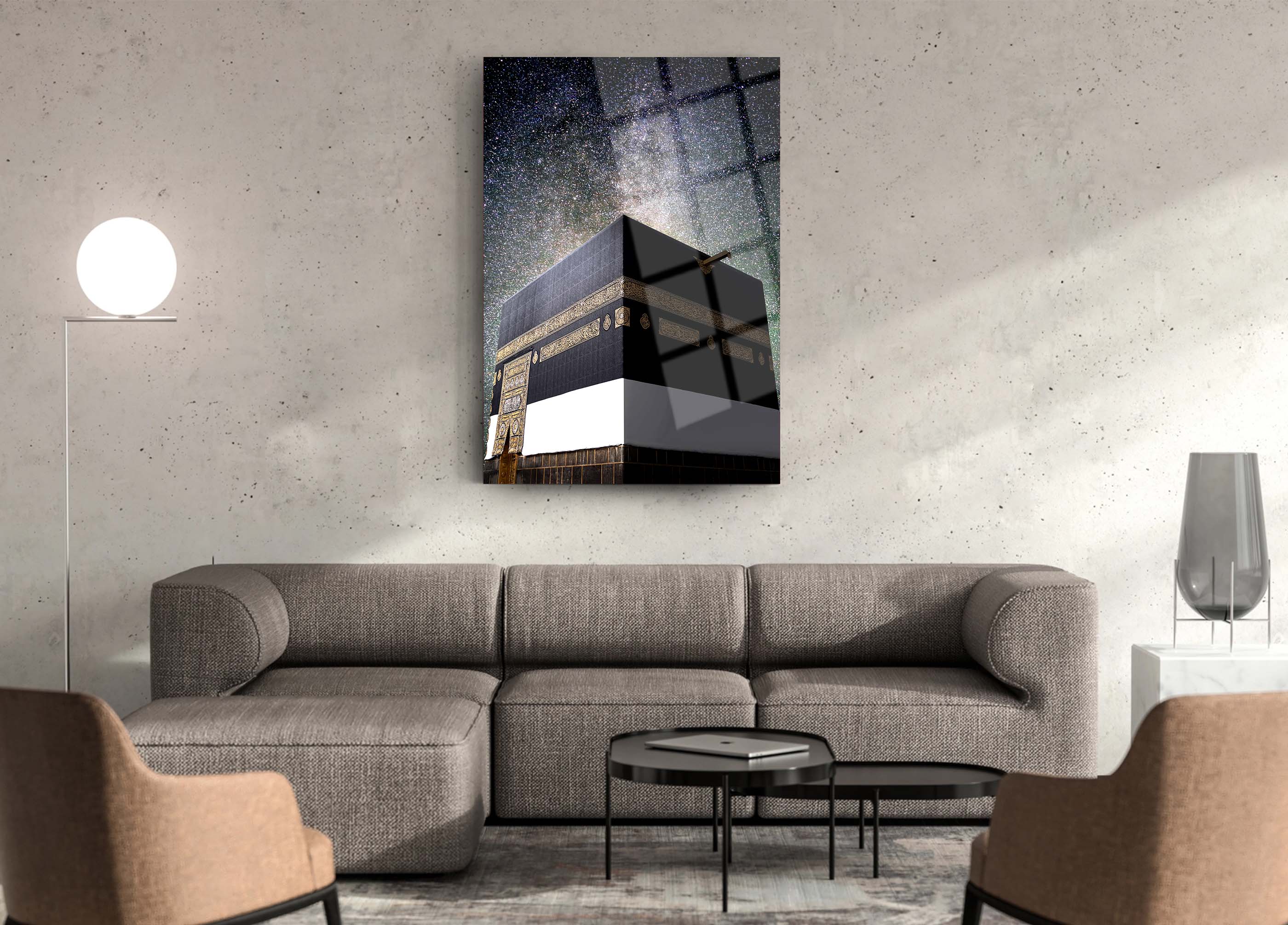 Kabe ve Gökyüzü Cam Tablo