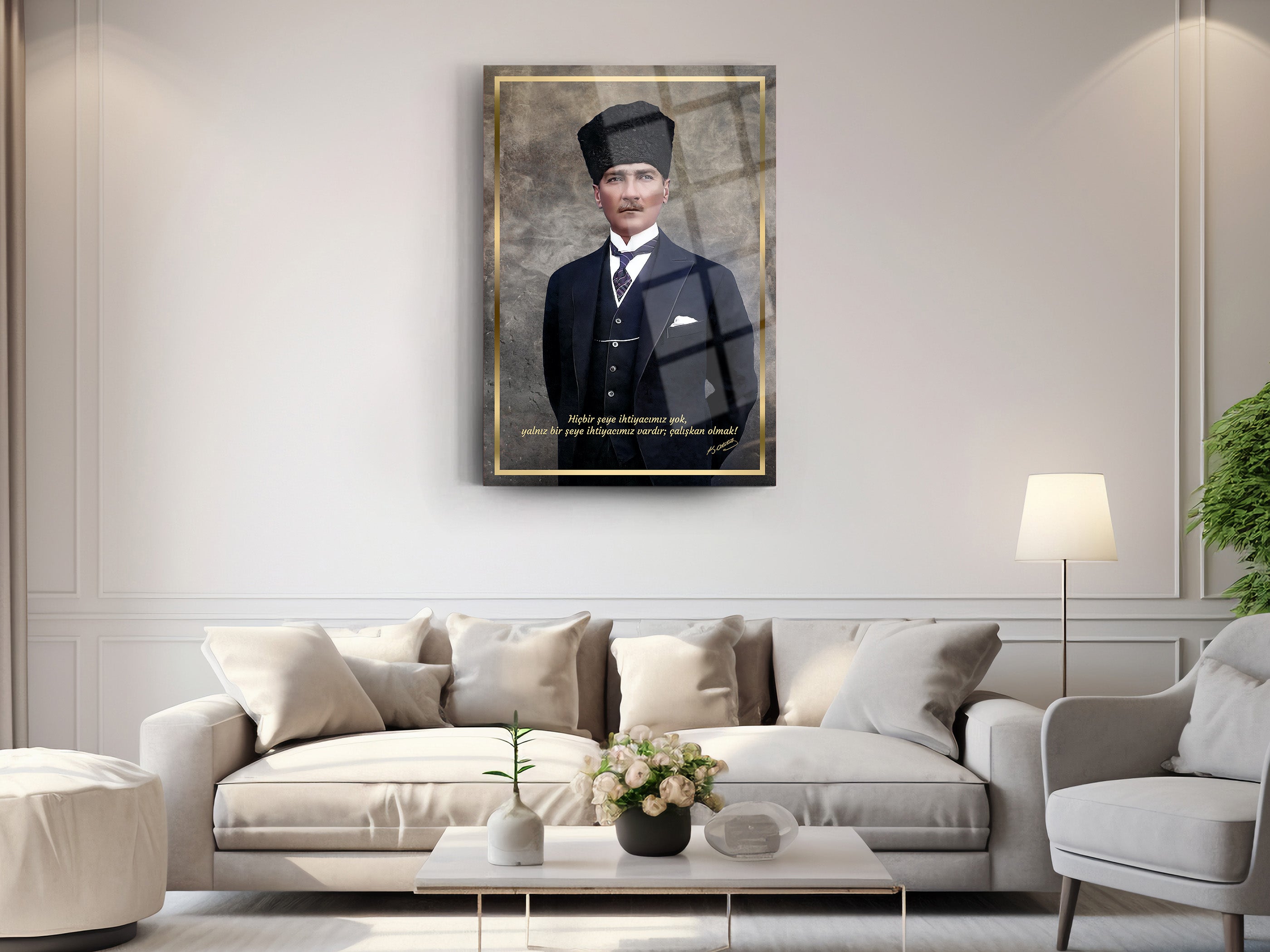 Atatürk Cam Tablo 157