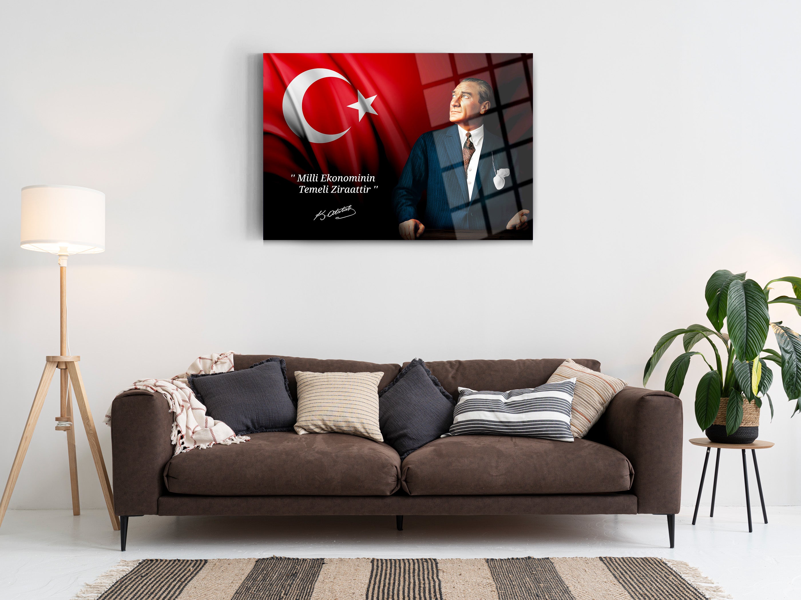 Atatürk Cam Tablo 125