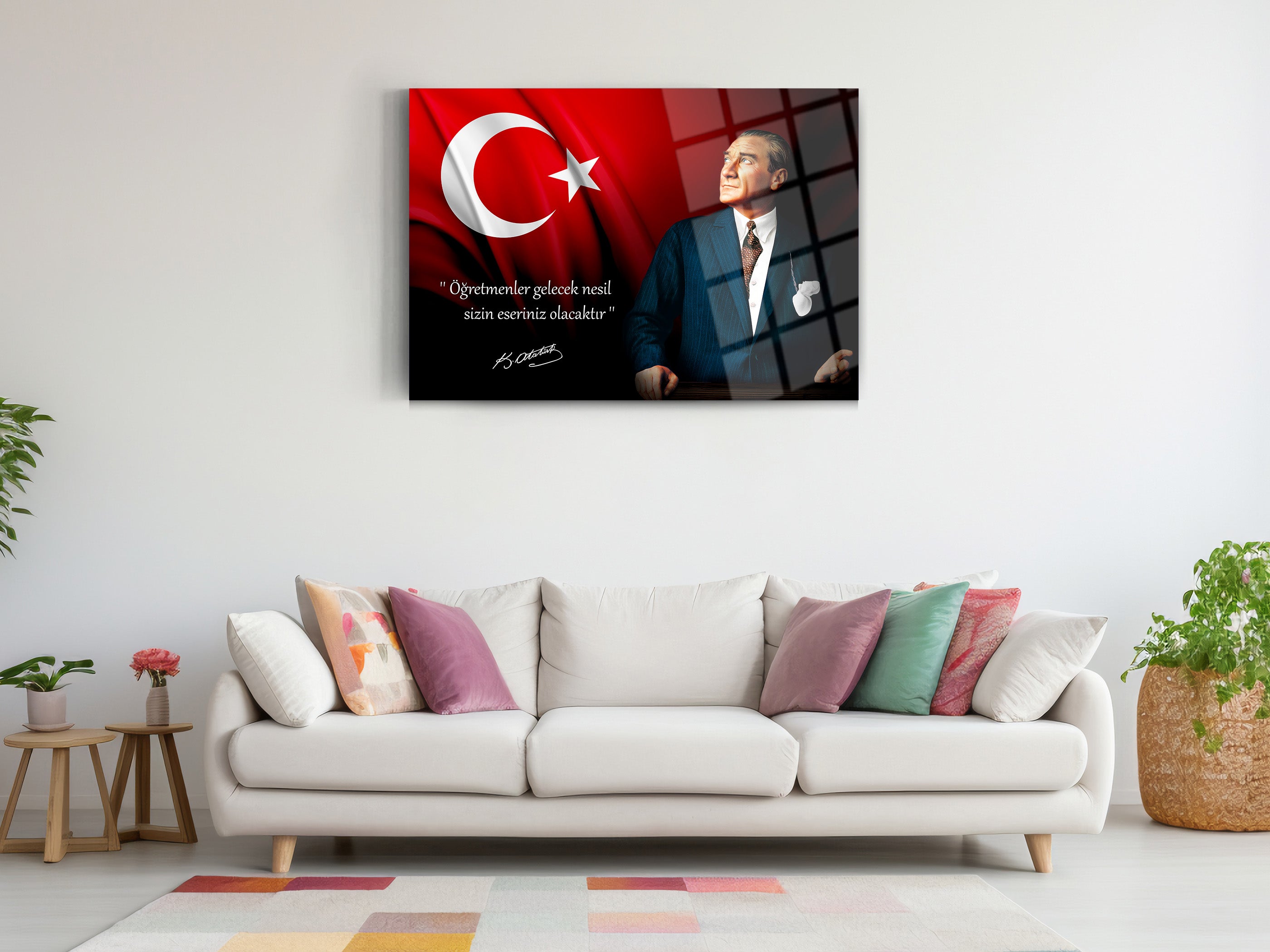 Atatürk Cam Tablo 136