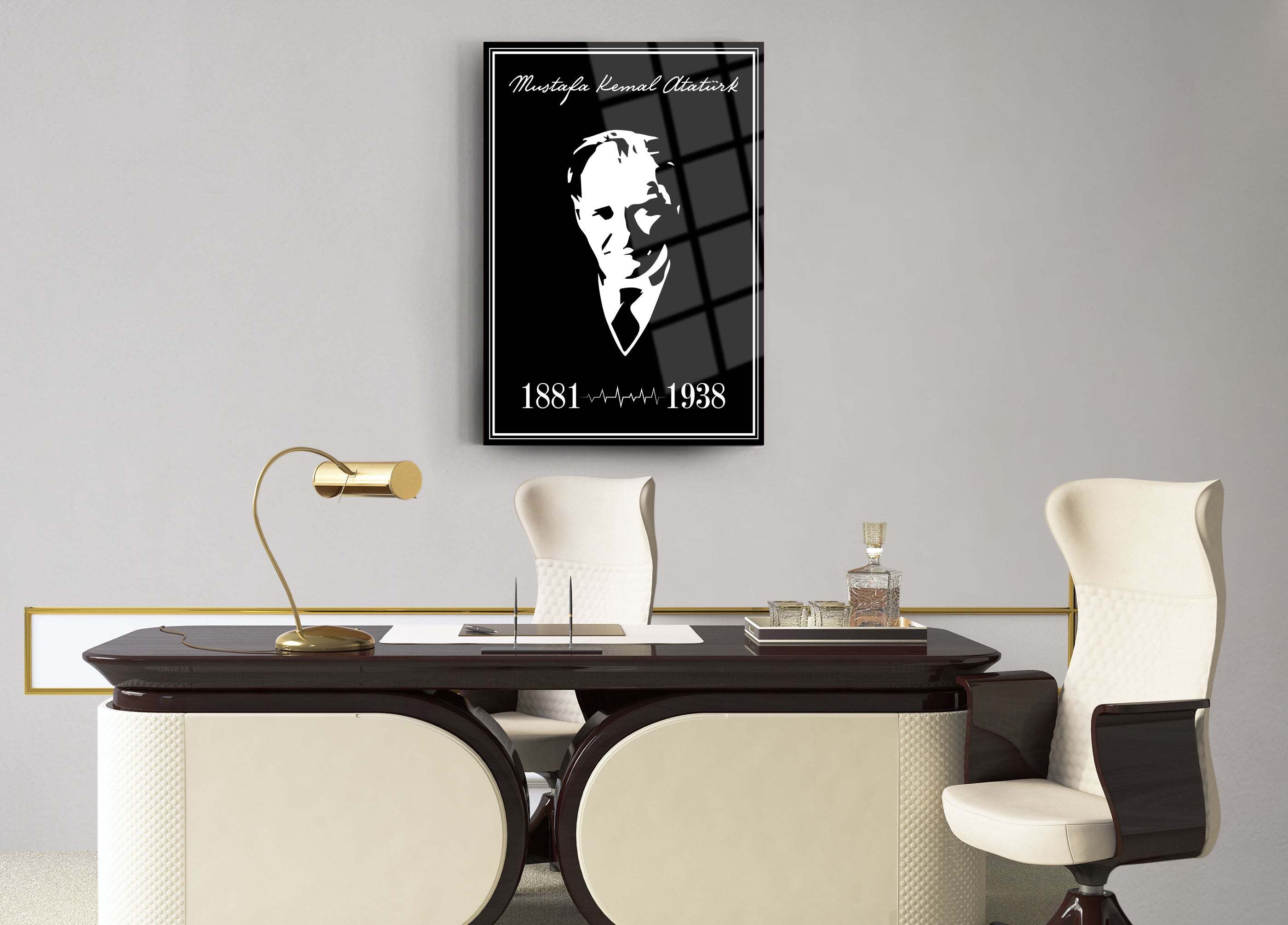 Atatürk Cam Tablo 68