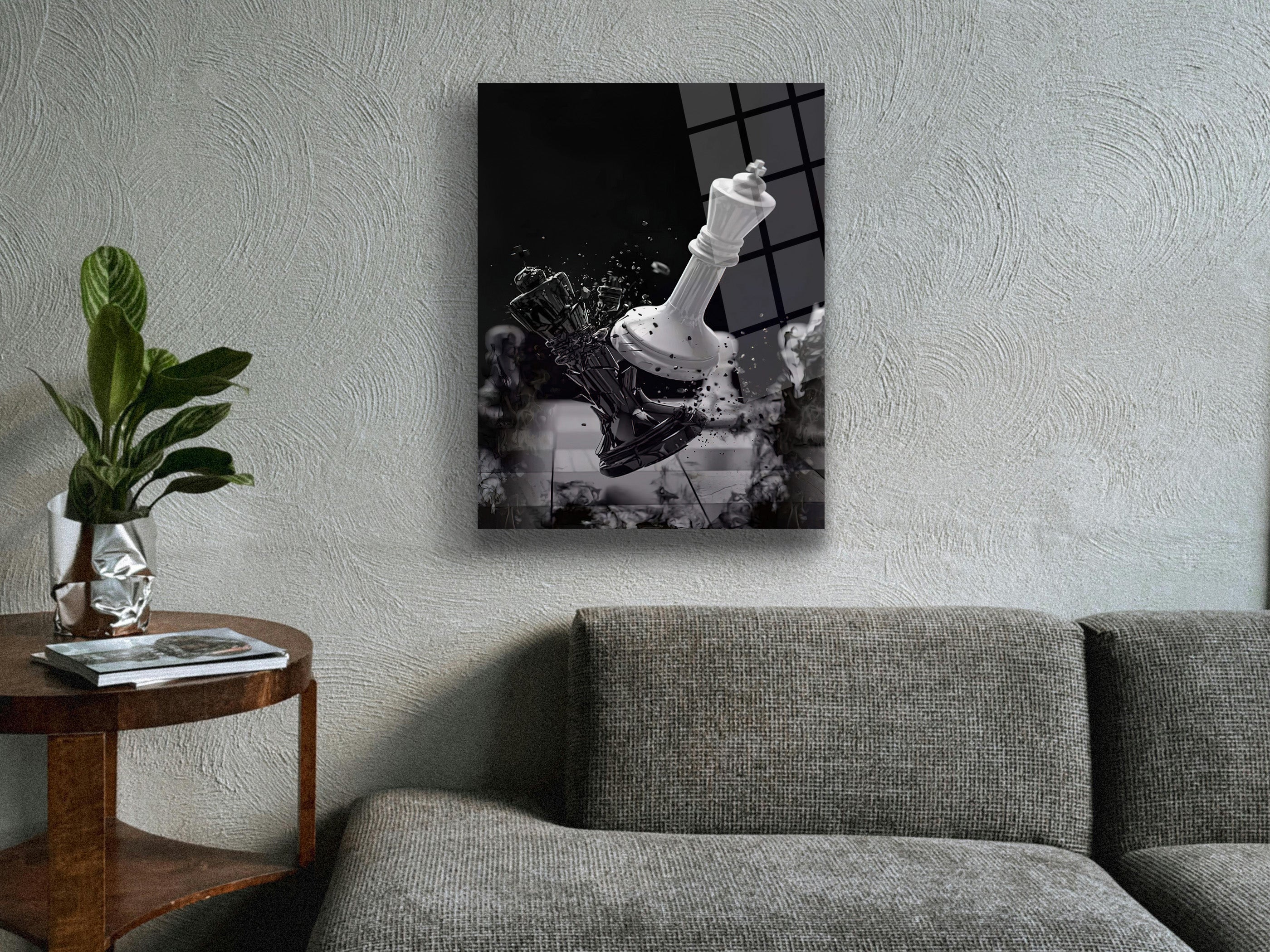 Şahların Savaşı Cam Tablo