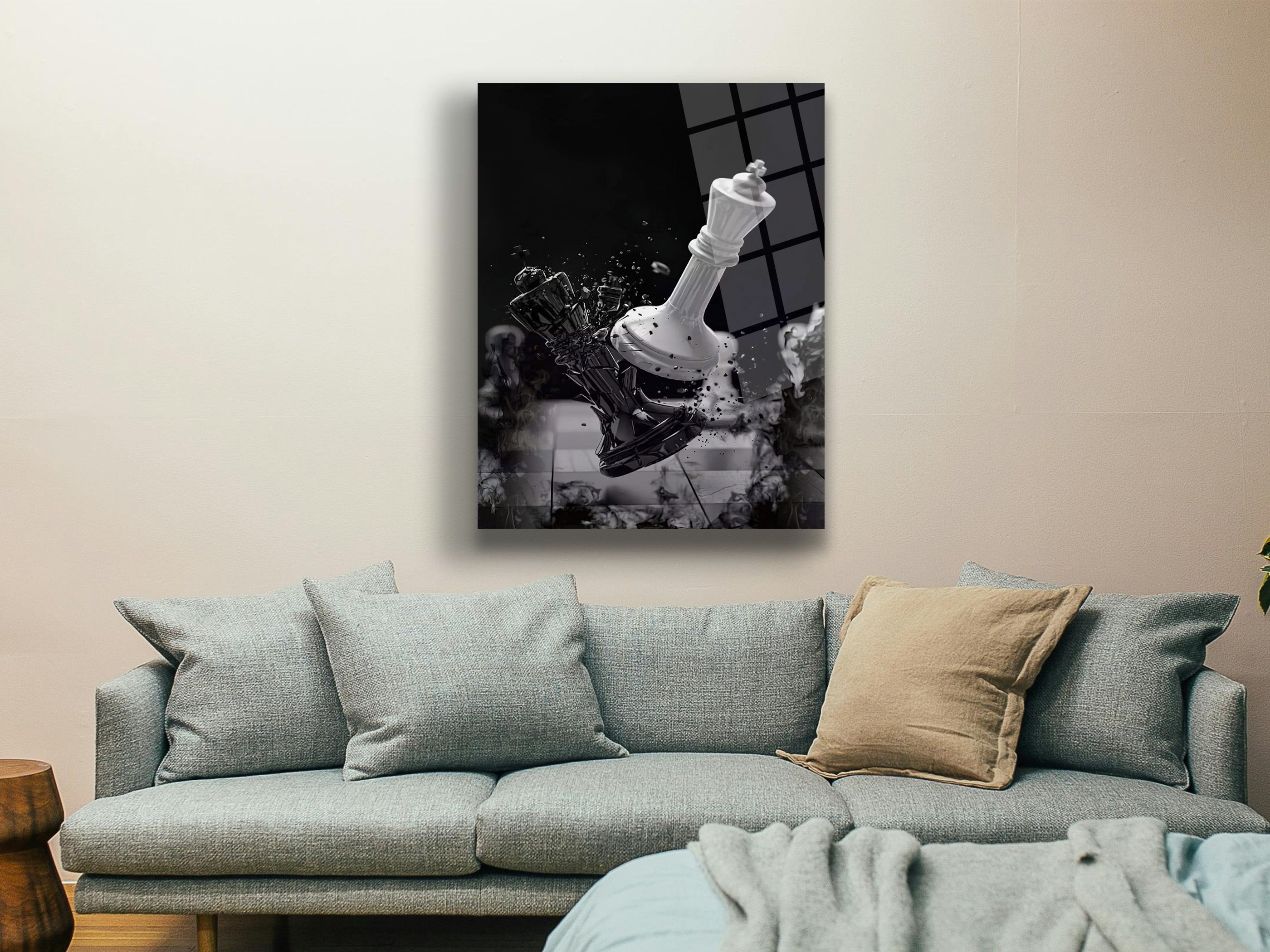 Şahların Savaşı Cam Tablo