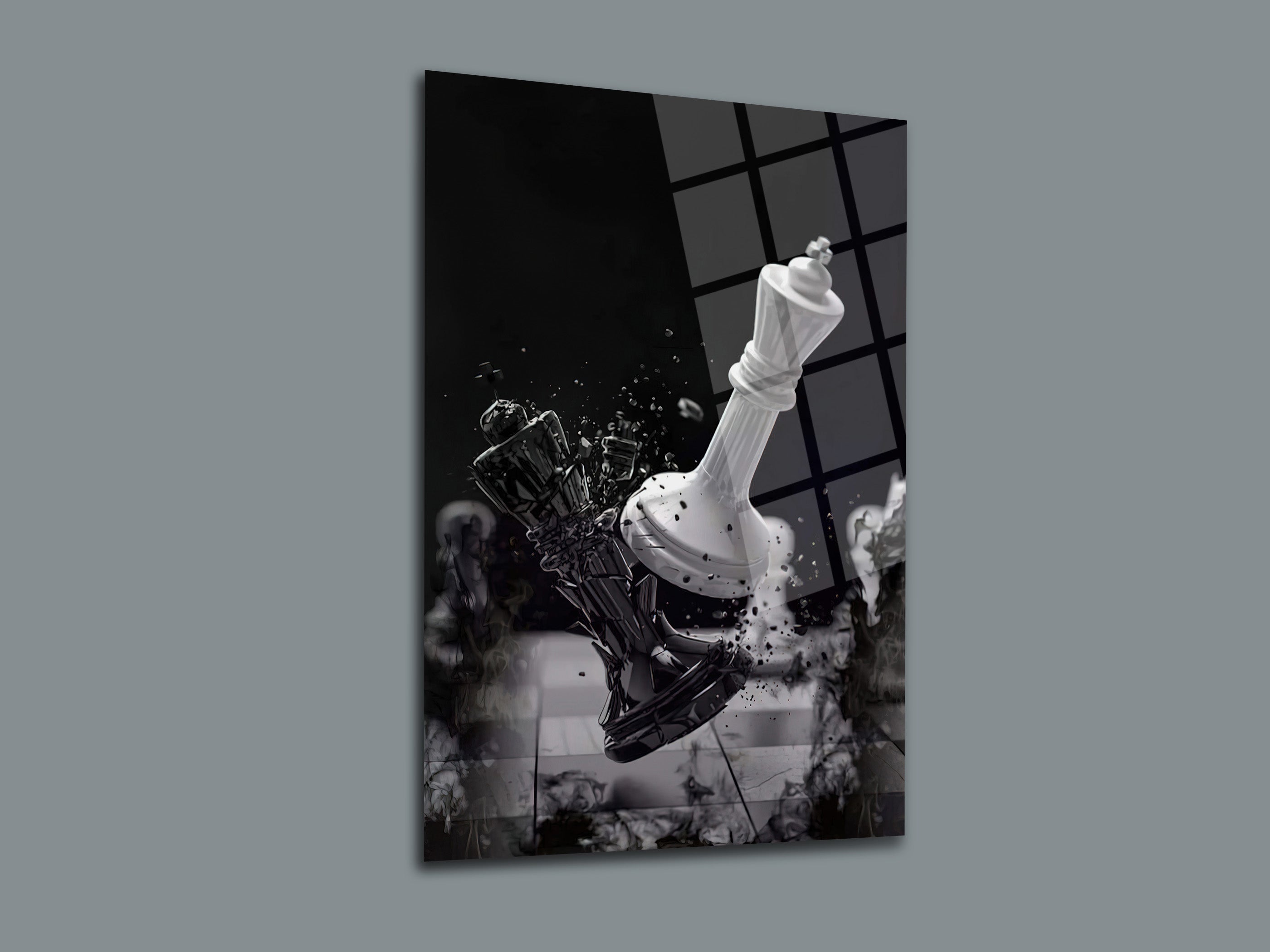 Şahların Savaşı Cam Tablo