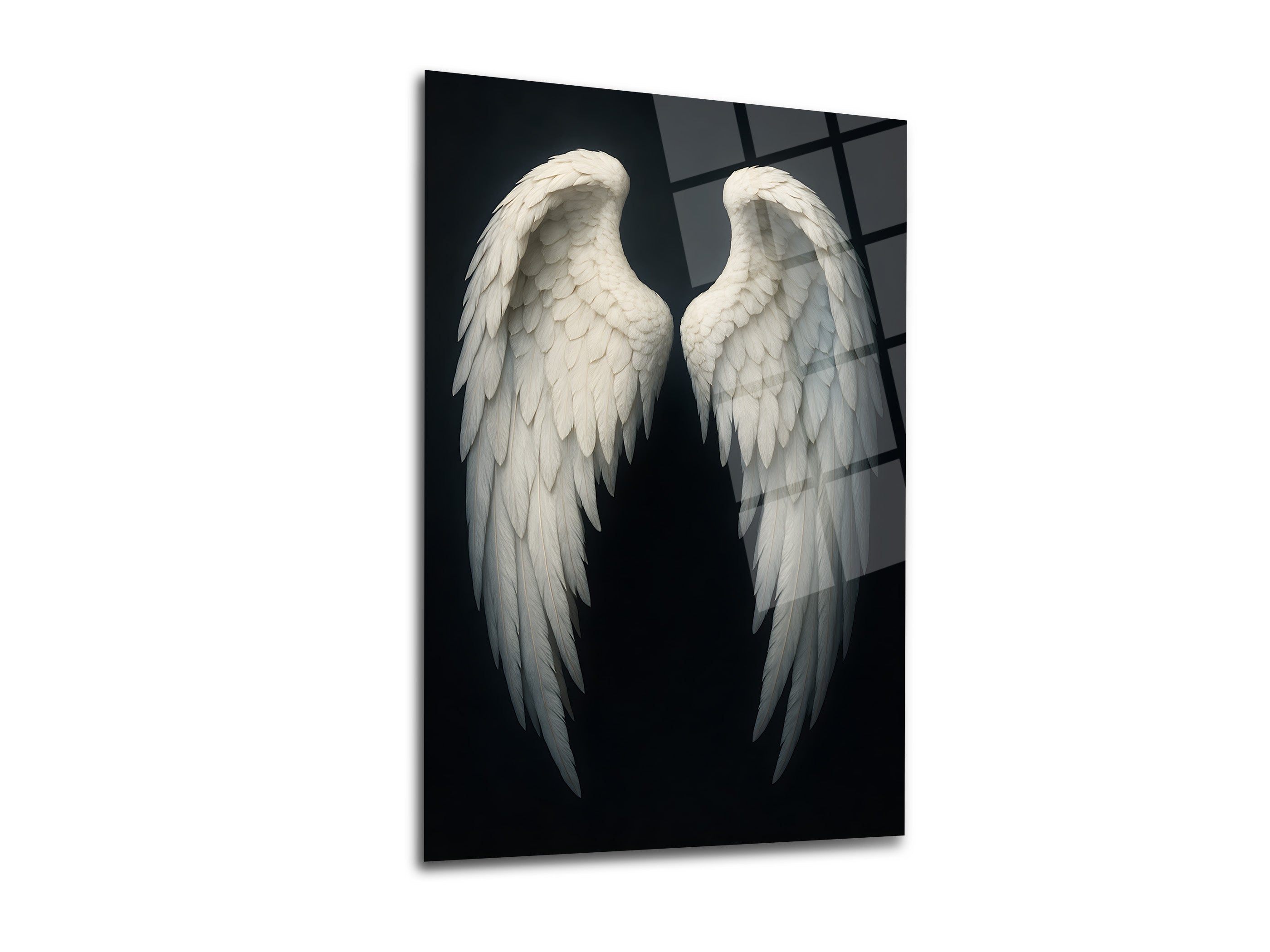 Melek Kanatları Cam Tablo-2
