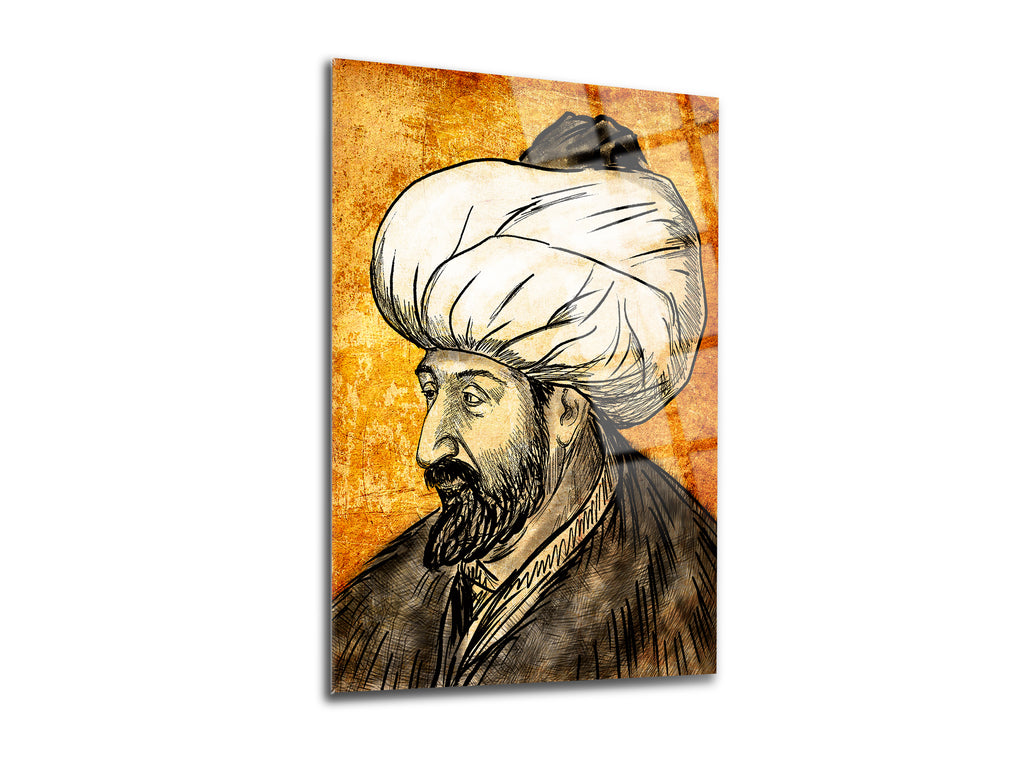 Fatih Sultan Mehmet Han Cam Tablo