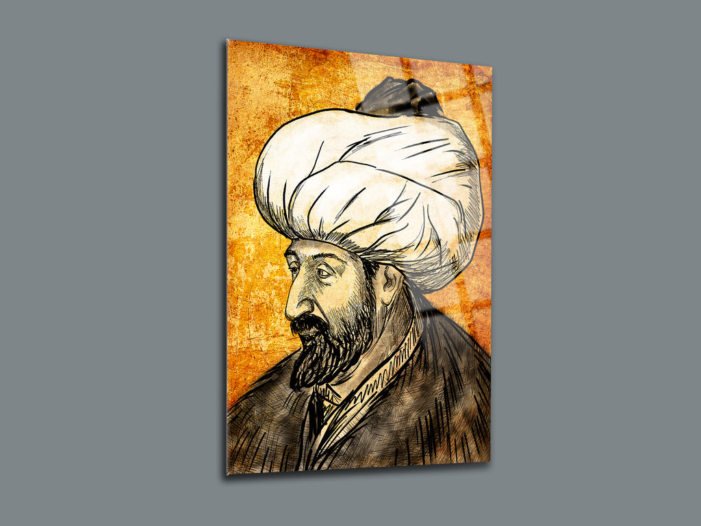 Fatih Sultan Mehmet Han Cam Tablo