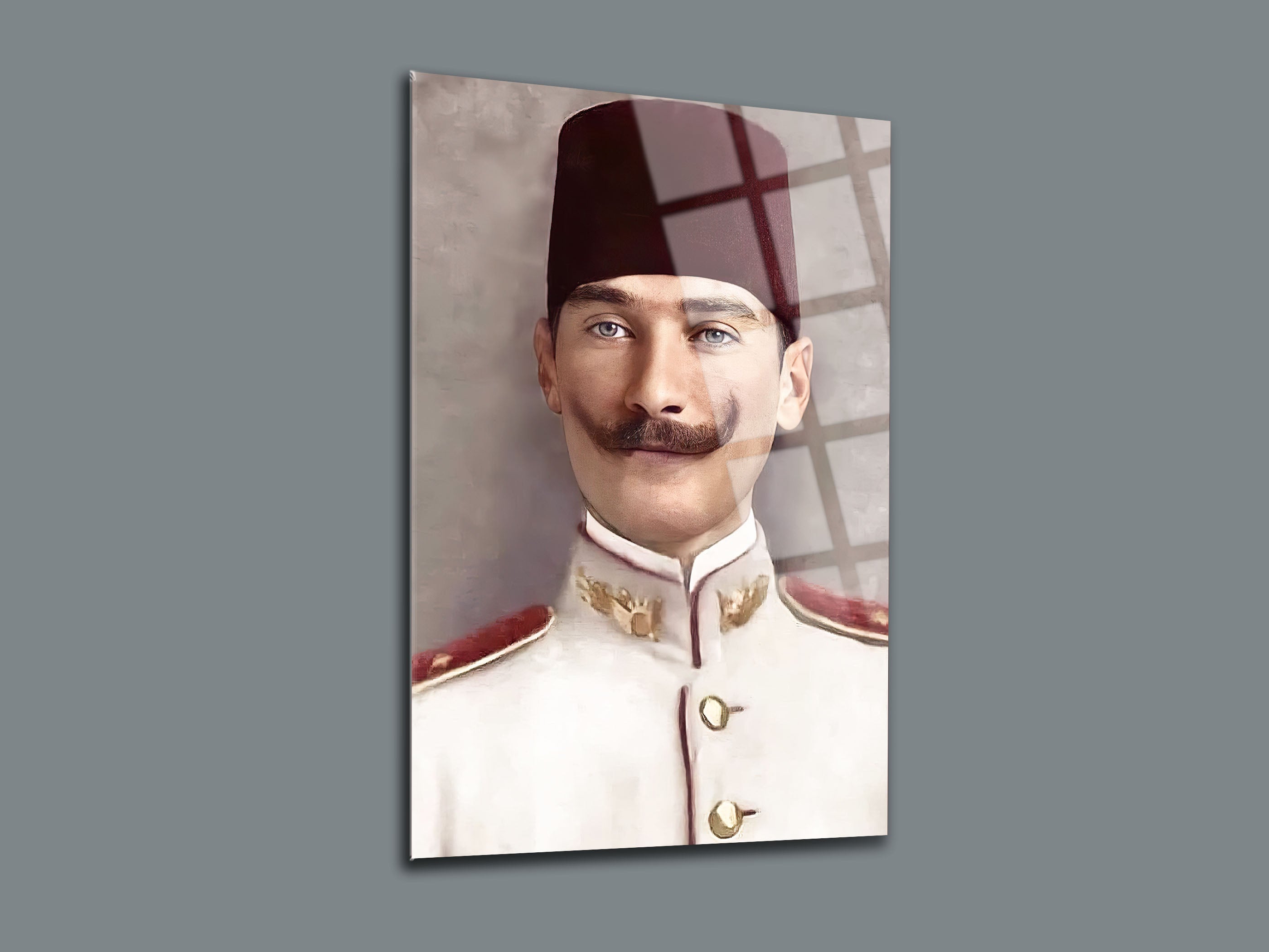 Atatürk Cam Tablo 100